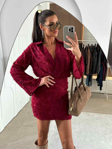 Skylet dress red - L064