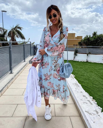 Mavah dress blue