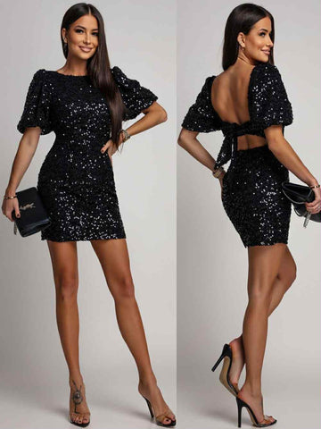 Drace dress Black  - 8929