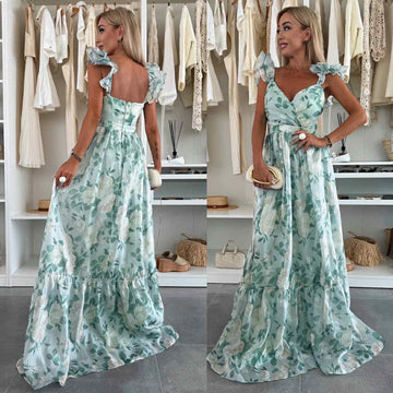Printes lux dress green - 578179