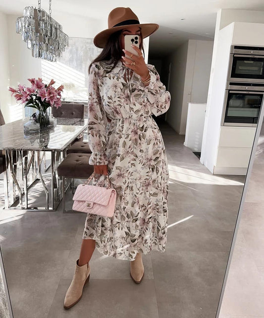 Olanda Flower dress White