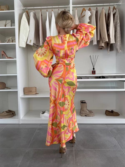 Silja dress orange - 502565