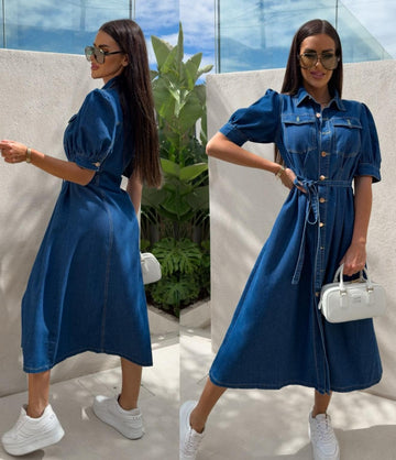 Santaneh denim dress dark  - J9085