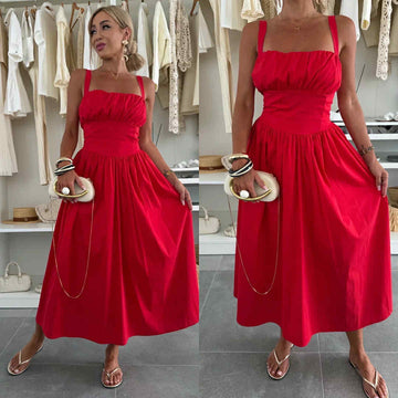 Lenza dress red -C40739