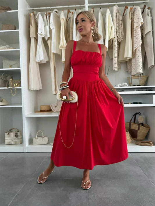 Lenza dress red -C40739