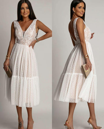 Ikka dress white  - 23097