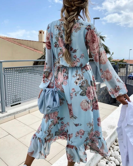 Mavah dress blue
