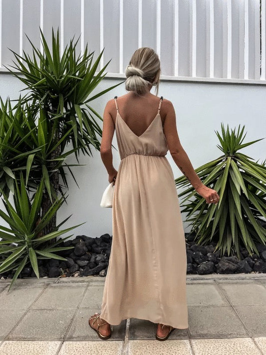 Beyon dress beige -PS8893 34567 556
