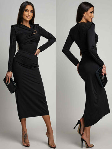 Adem dress Black - c-44020