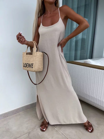 Lunnah dress beige -7551 556