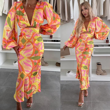 Silja dress orange - 502565