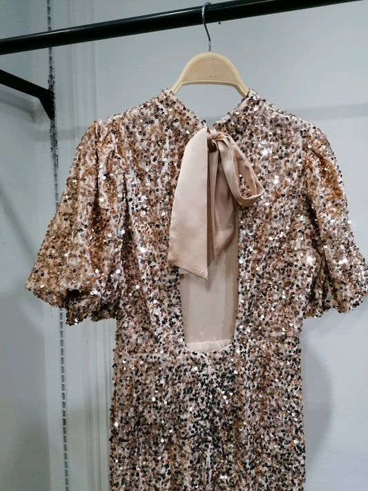 Jakie bow dress beige - 15581