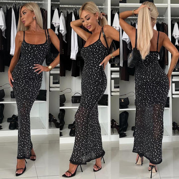 Oliie simili dress black - T2404-31