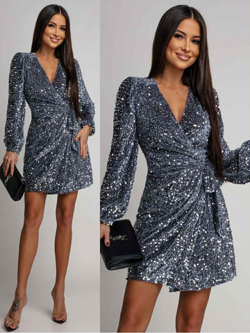 Mazda dress silver  - ZP808