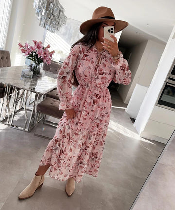 Olanda Flower dress rosa