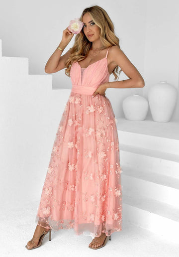 Semanta lux dress rose