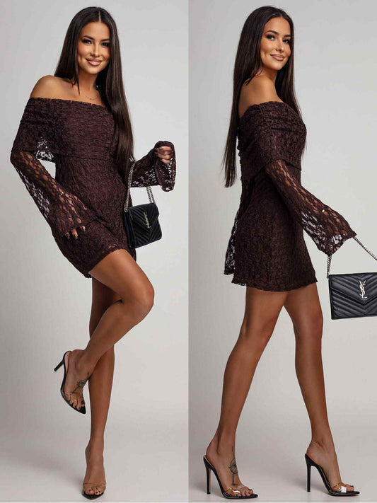 Mollia dress coffe  - 8924