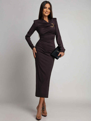 Adem dress choko- c-44020