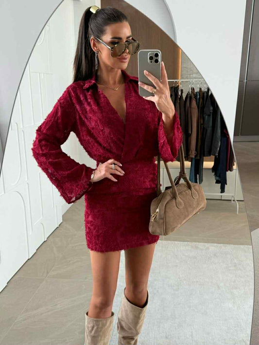 Skylet dress red - L064