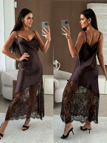 Necta lux dress coffe