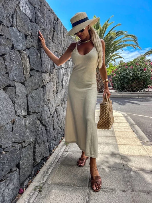 Salma dress beige - A1321 556