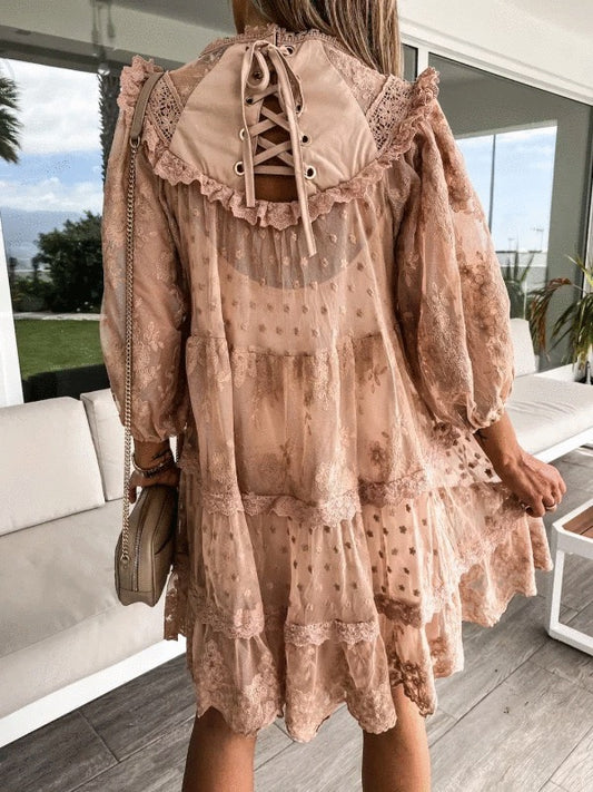 Syren dress nude -606075