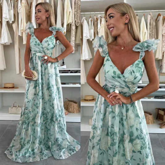Printes lux dress green - 578179
