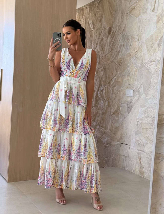 Karrie dress creme  - 5015