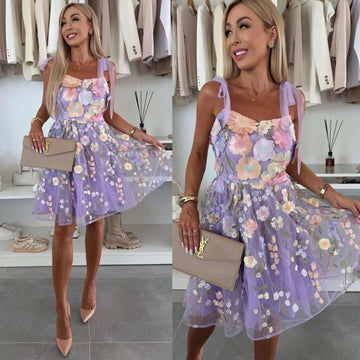 Rimmie Flower dress purple - 606603 2727