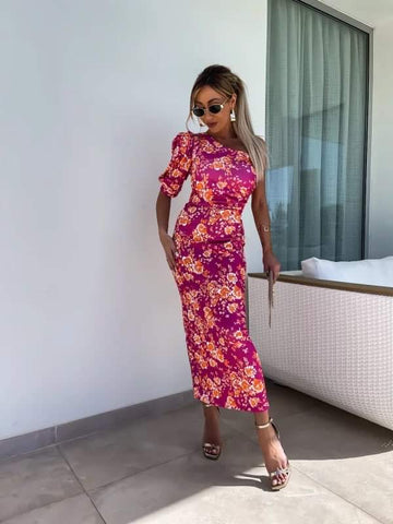 Joni dress fuchia -B8547 556