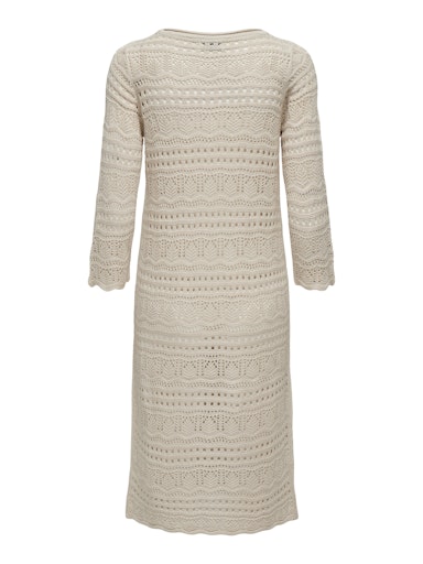JDYSUN LAY 3/4 BOAT NECK DRESS KNT NOOS sandshell 556