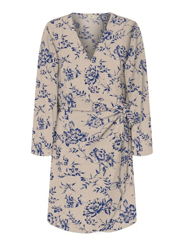 JDYSEZEN LIFE 7/8 SHORT DRESS WVN NOOS Tapioca 02-24-20 SURF THE WEB BIG FLOWER 556