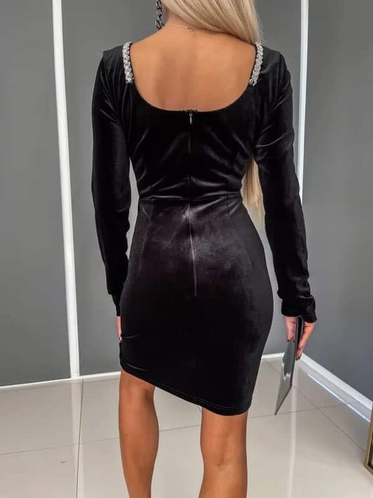 Chani velvet dress -GD6814 34567