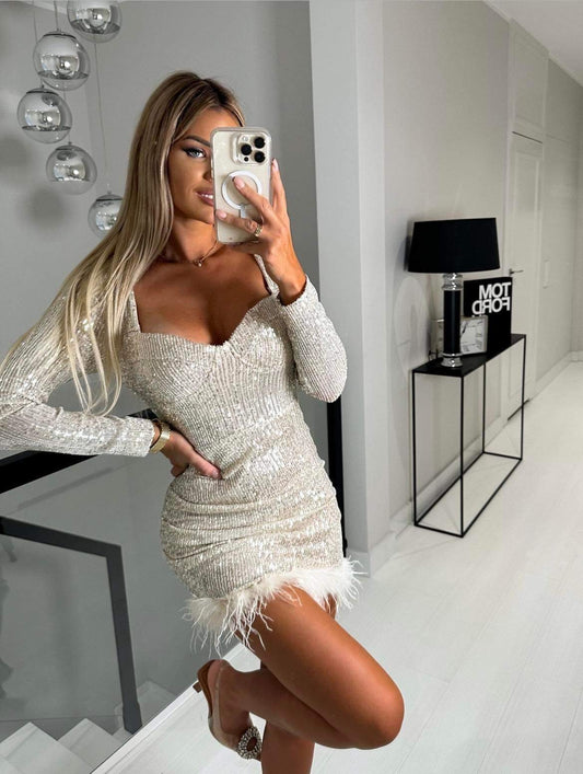 Dean dress beige 22031 34567 556