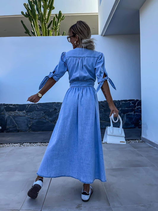 Gabrielle denim dress blue - C10439