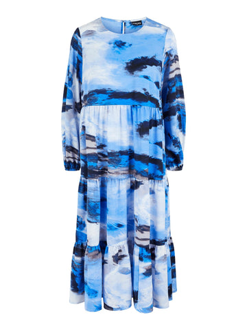 PCSATSY LS MIDI DRESS D2D 556