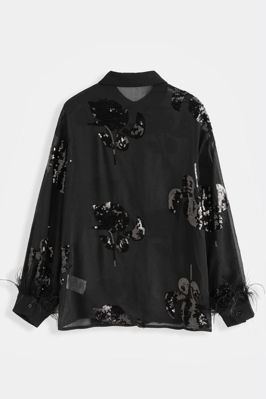 Pavla shirt black- PS9806