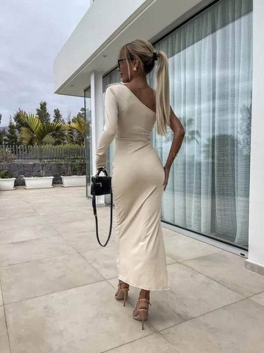 Mitzi dress beige - B9061 34567 556