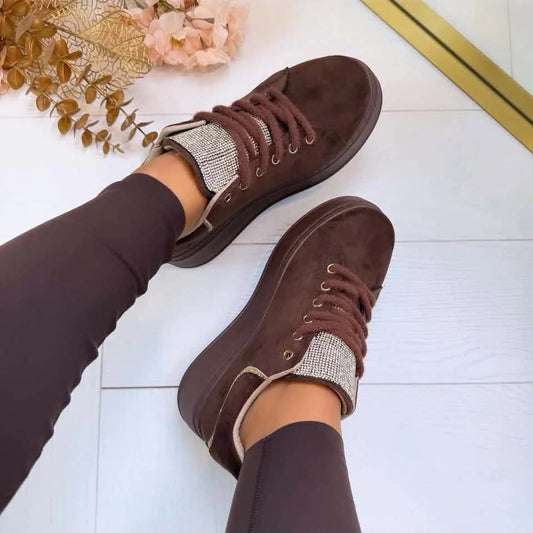 Rasmina glitter sneakers Brown  - 88313