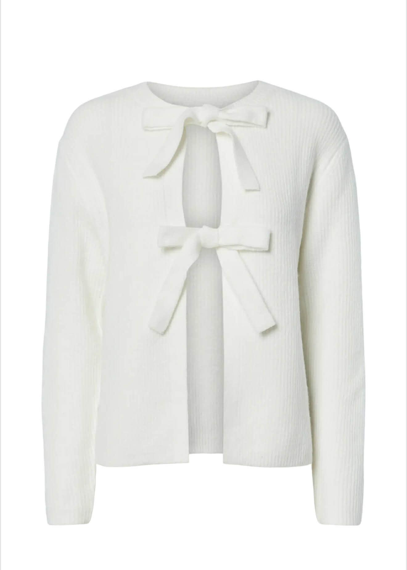 PCSILLY LS REV TIE KNIT NOOS BC  Cloud Dancer/cloud ban