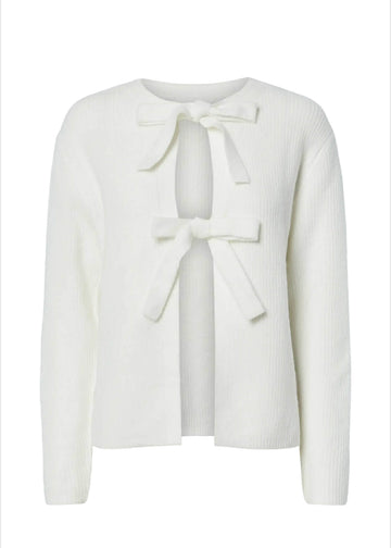 PCSILLY LS REV TIE KNIT NOOS BC  Cloud Dancer/cloud ban