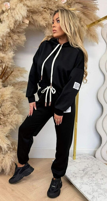 Willoh 2-PIECES SWEAT sæt Black