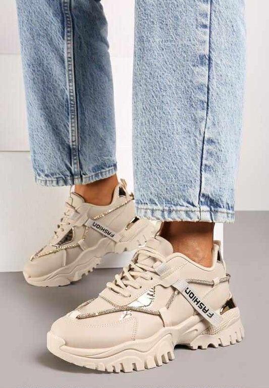 Farrah fashion sneakers beige 12345