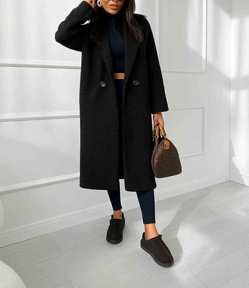 Jolline teddy jacket black