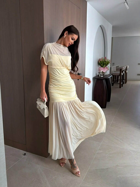 Atijane dress yellow  - FMC361