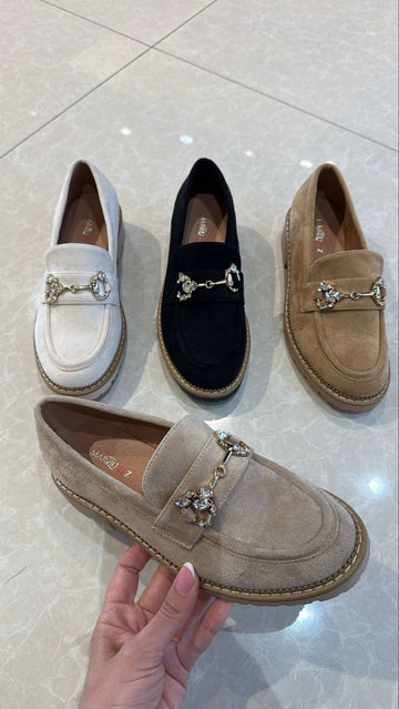 Menie loaffers beige