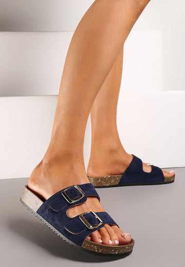 Alyssa slippers Navy 556