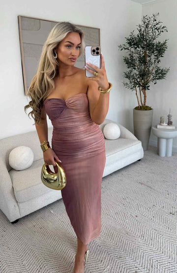 Estar dress beige   - ps9115