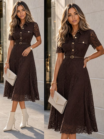 Frime Long dress choko - 2804