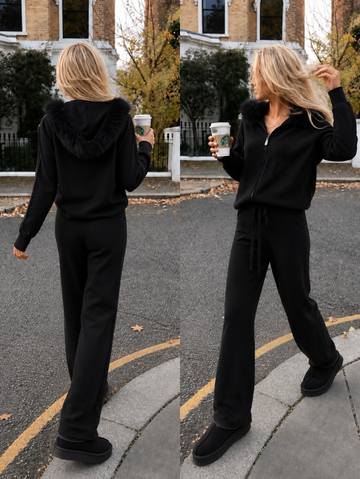 Yara sweat sæt Black  - TU699AB